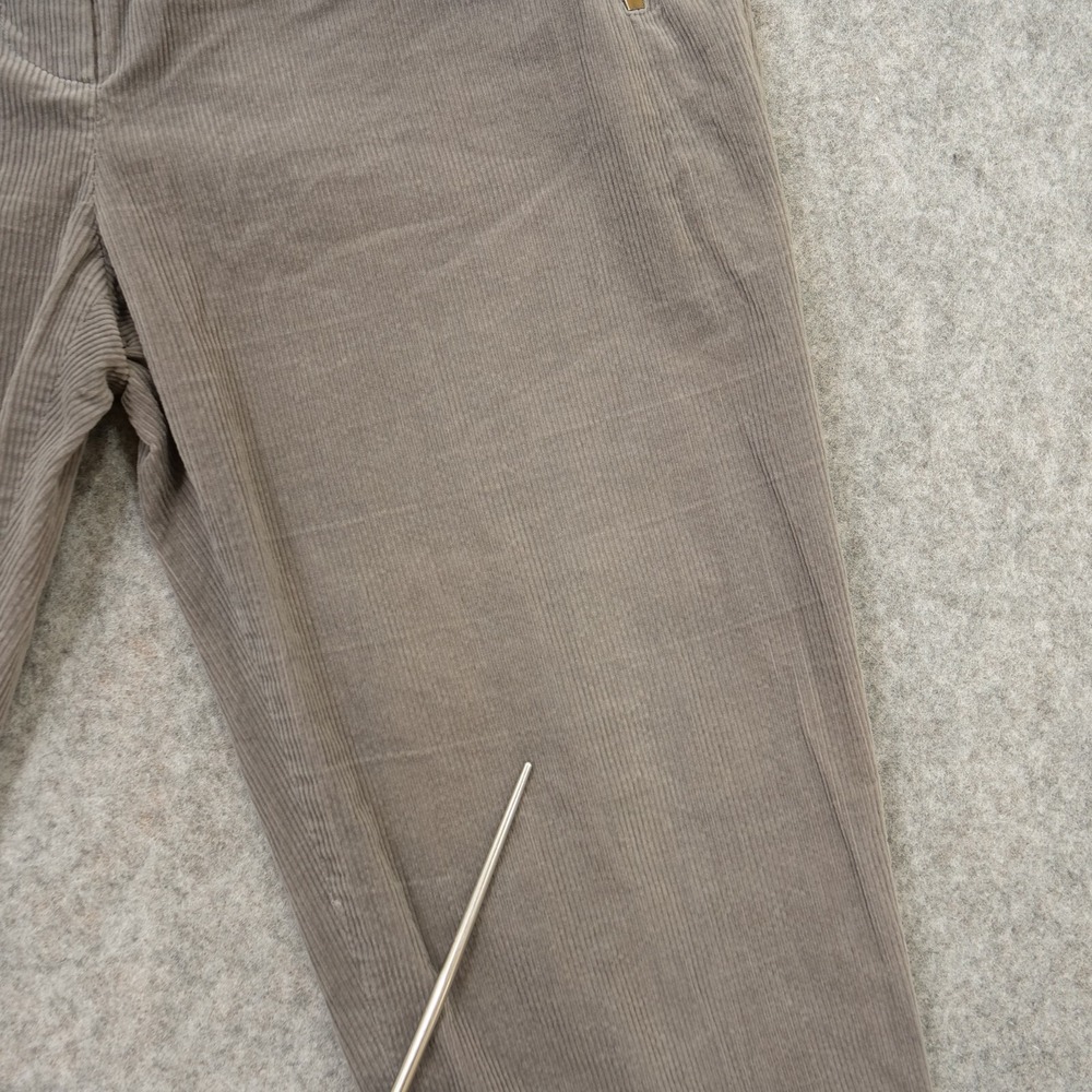 Balenciaga Pants Womens 10 Gray 42 Corduroy Mid Rise Zip Fly Ankle Zip - Picture 12 of 12
